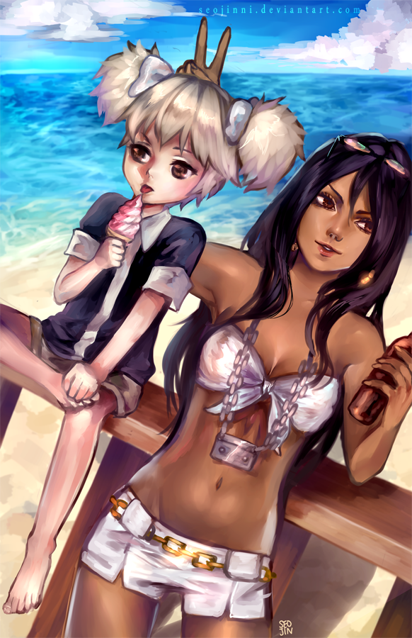 michiko + hatchin at the beach