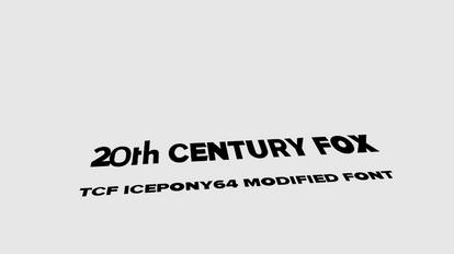 20th Century Fox Font Icepony64 Modified