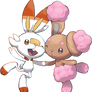 Pokemon sword shield Scorbunny And Buneary