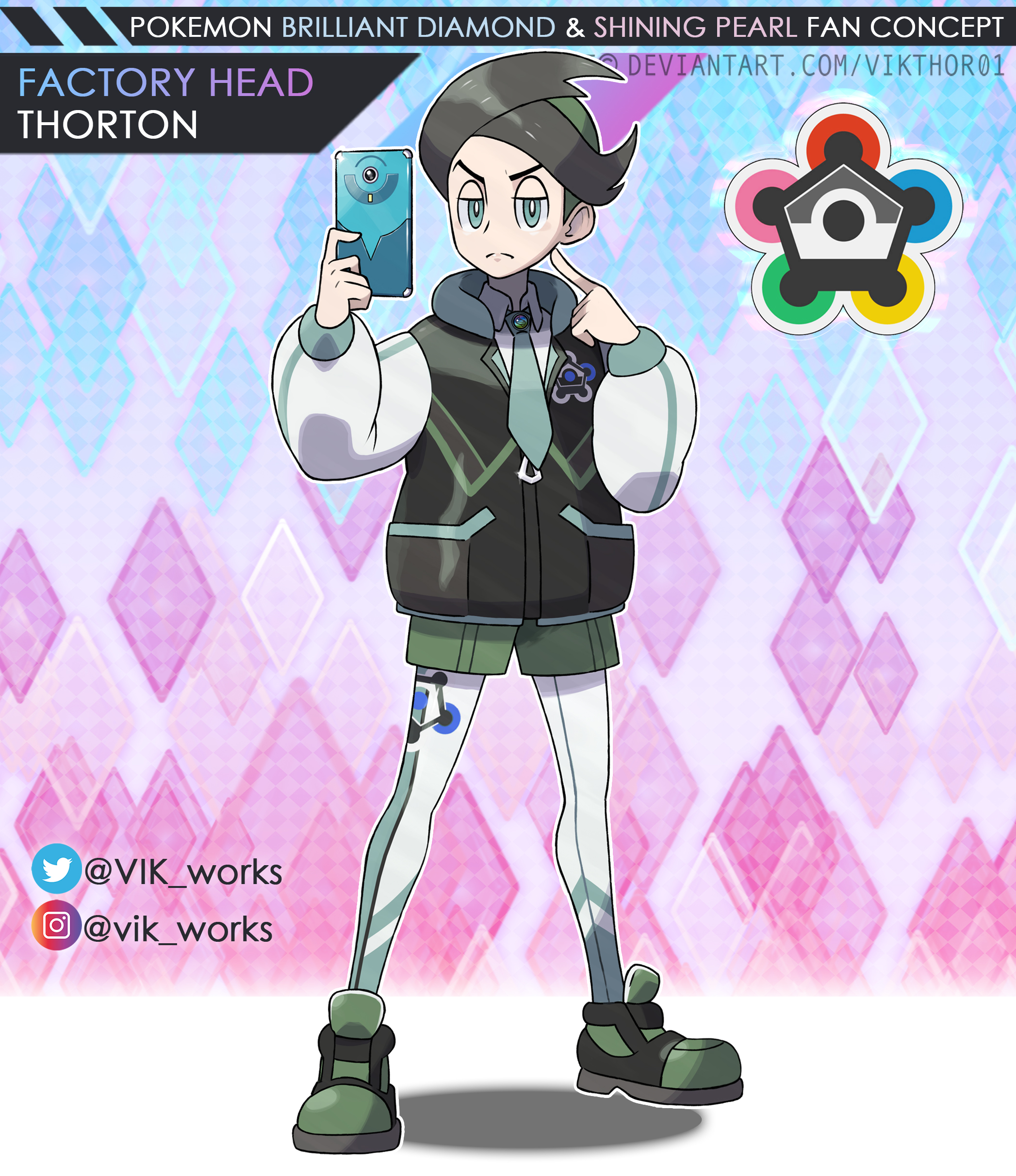 Pokemon Brilliant Diamond Shining Pearl Thorton by VIKworks on DeviantArt