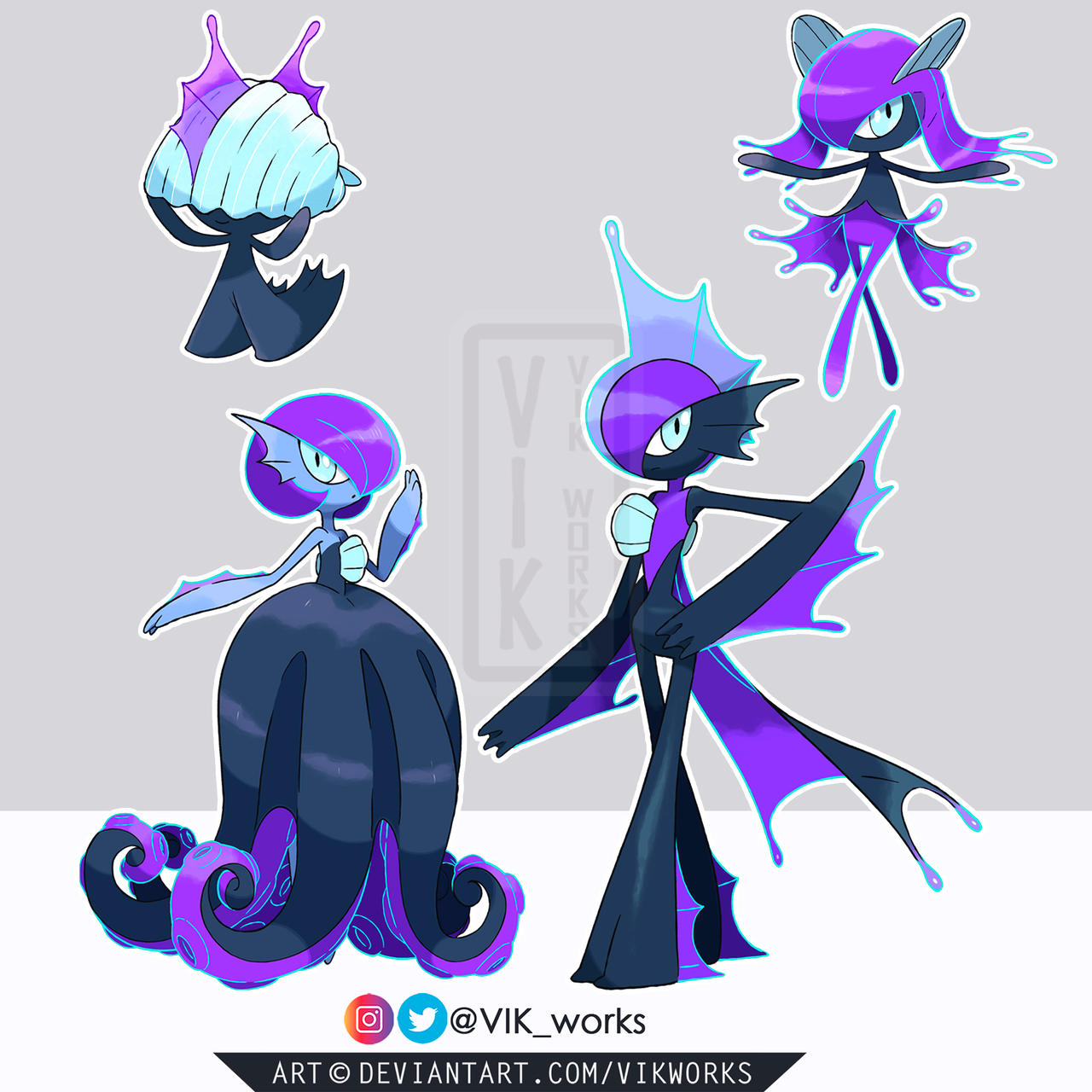 Pokemon Gardevoir Gallade Regional Variant by VIKworks on DeviantArt