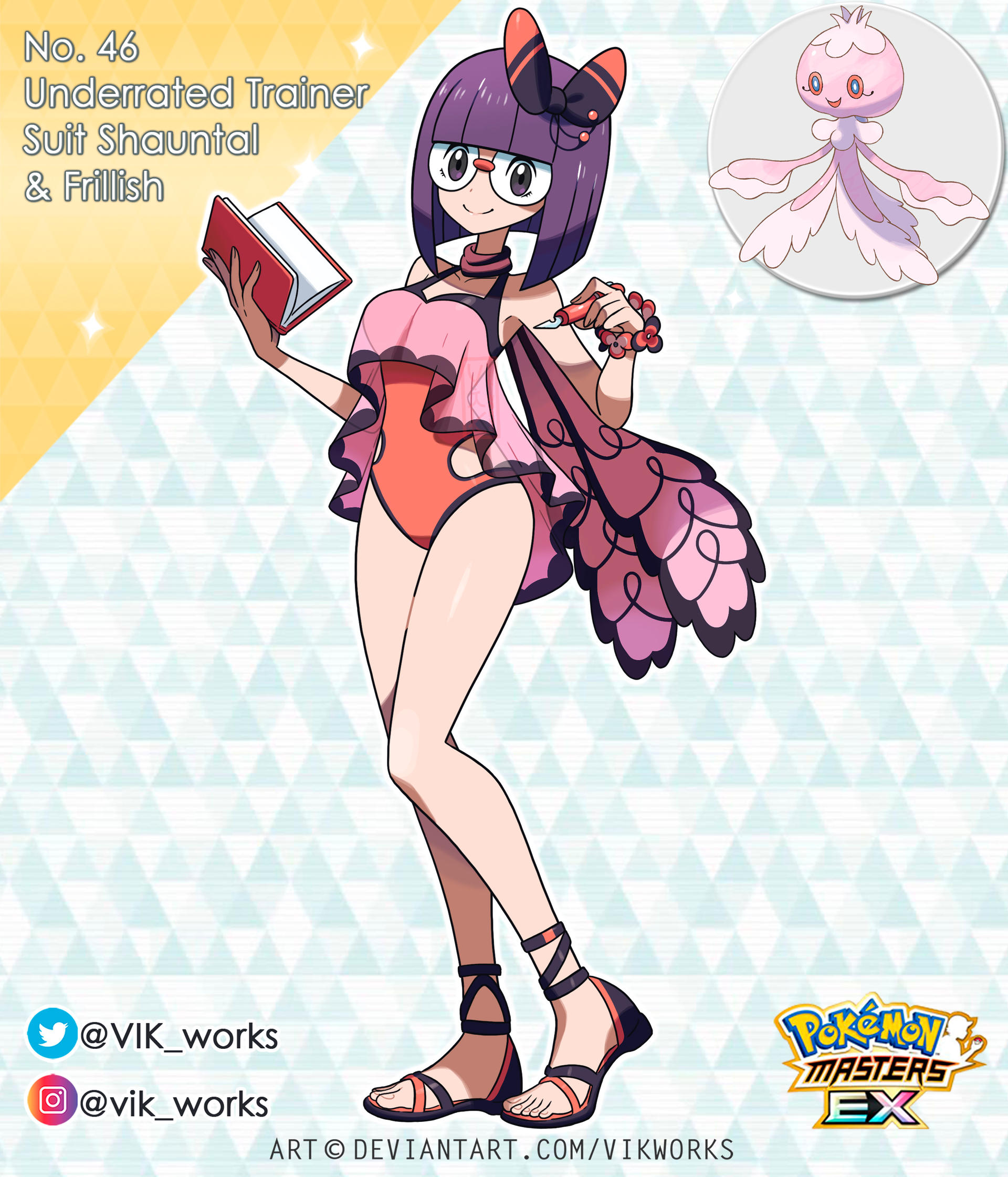 Pokemon Masters EX suit shauntal by VIKworks on DeviantArt