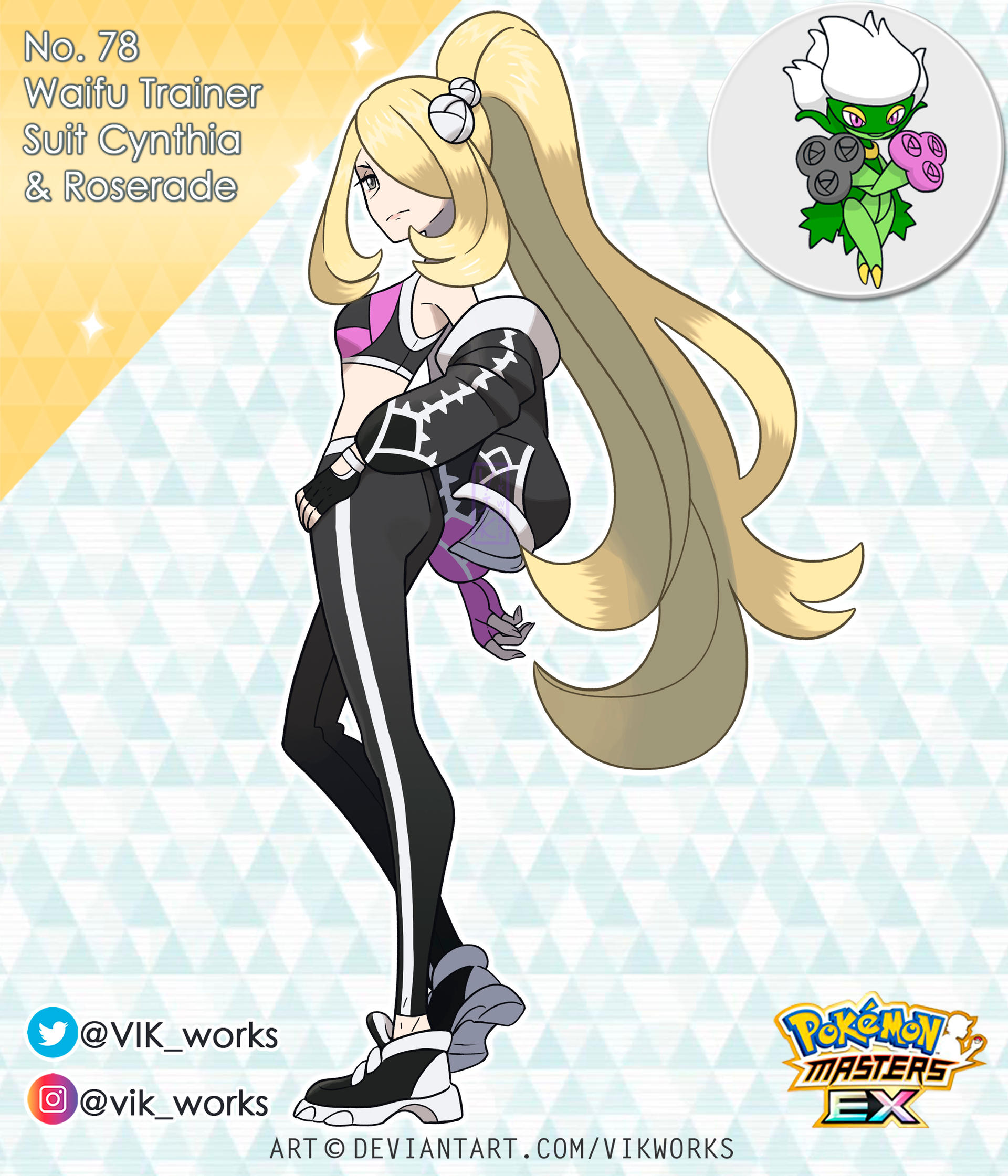 Pokemon Masters EX suit cynthia by VIKworks on DeviantArt