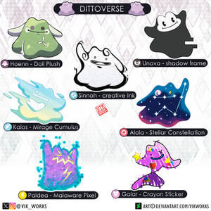 Pokemon Ditto Regional Variant Dittoverse