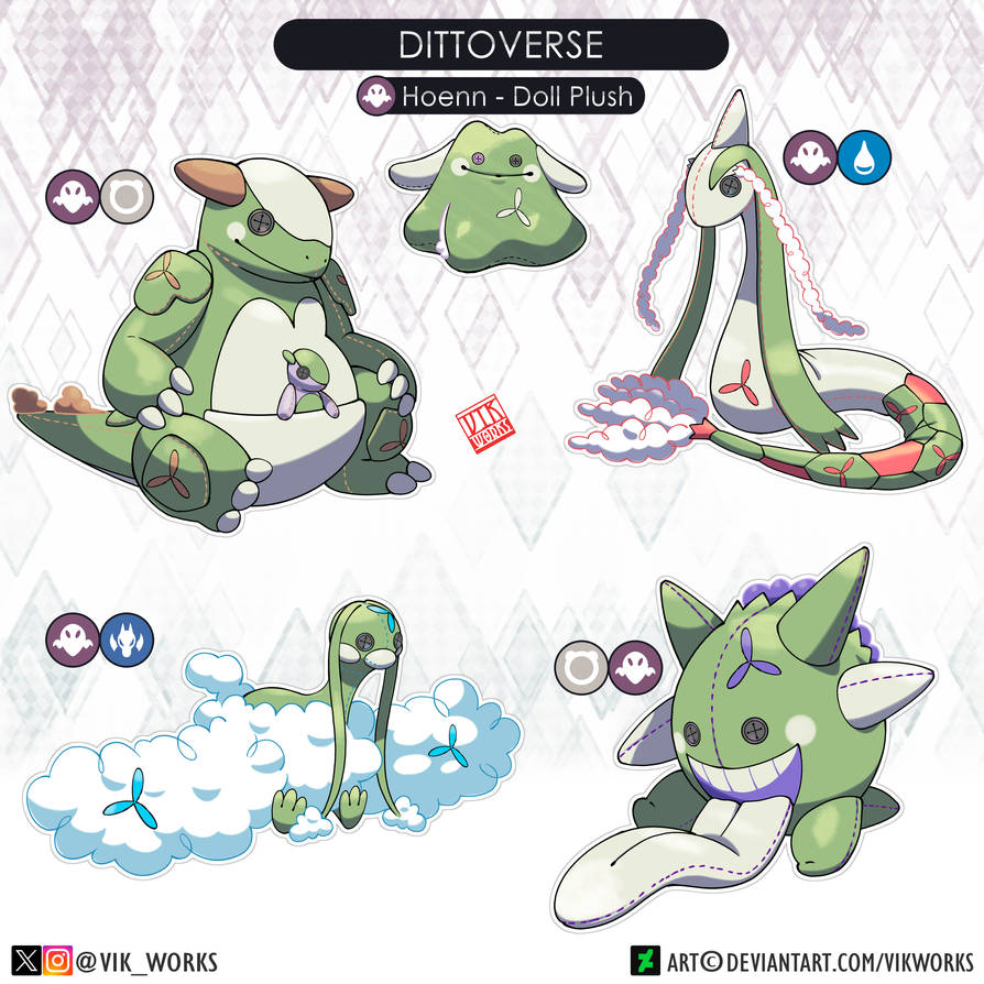 Pokemon Ditto Regional Variant Hoenn by VIKworks on DeviantArt