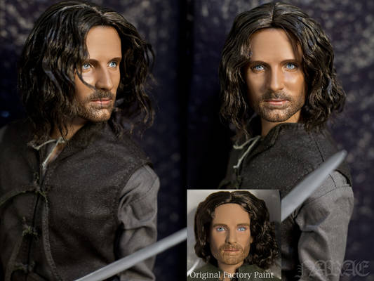 OOAK [Aragorn] Repaint Portrait Doll
