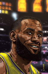 LeBron James by Brent Sprecher