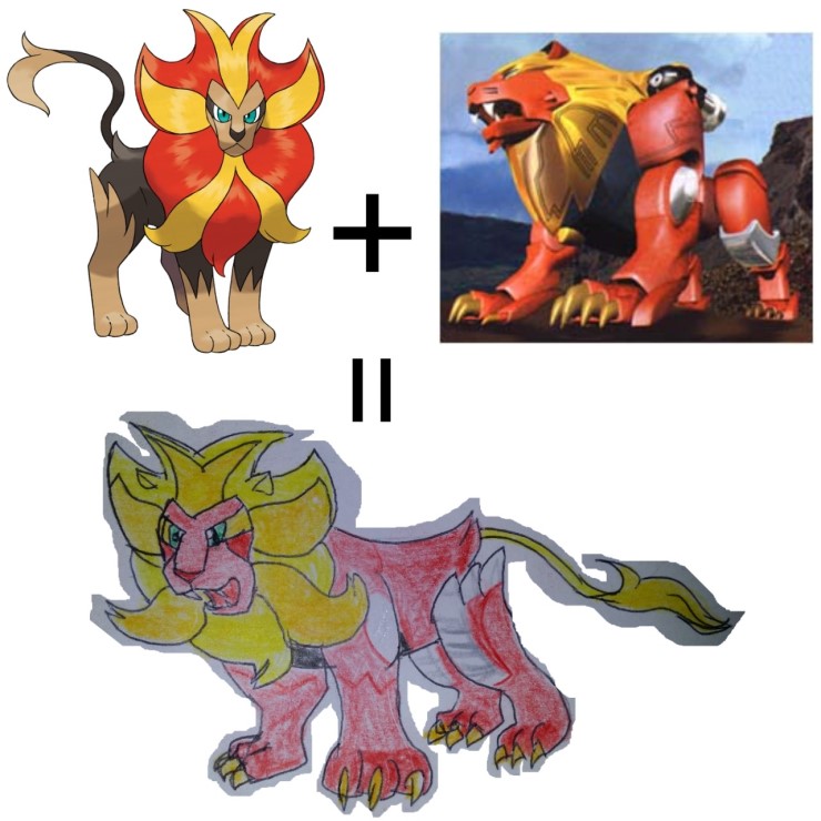 pokemon + power ranger wild foce Red Lion zord by sangsuk on DeviantArt pokemon + power ranger wild foce Red Lion zord by sangsuk on DeviantArt