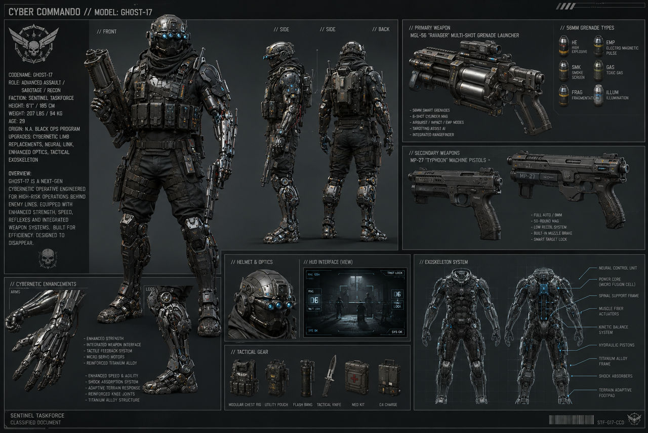 Deviantart Commando Cyber Commando by Bathsaltsbob on DeviantArt