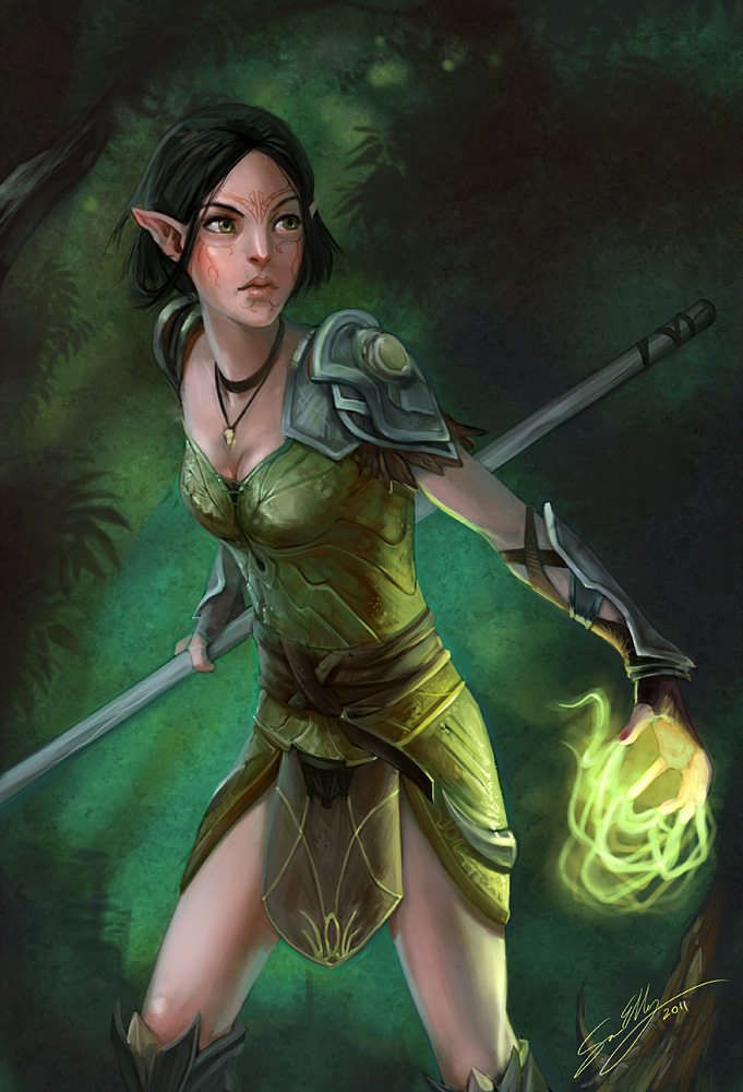 Dragon age_ Merrill and Mahariel  Dragon age, Dragon age games, Female elf