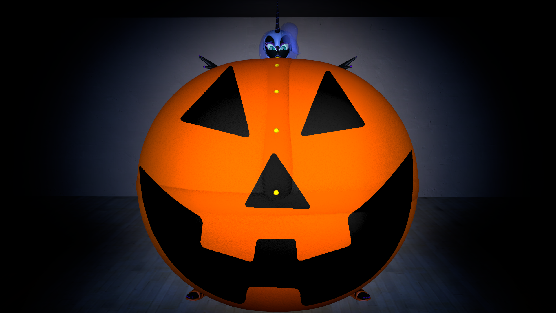 Nightmare Moon's Pumpkin Inflation by MEGATRON-RETURNS on DeviantArt