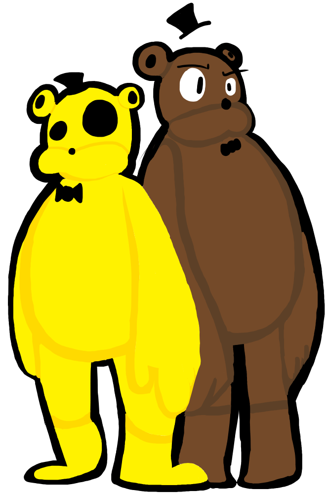 Gold and Freddy FazBear