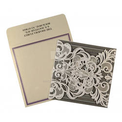 Laser Cut Designer Wedding Invitations | D-1592 |