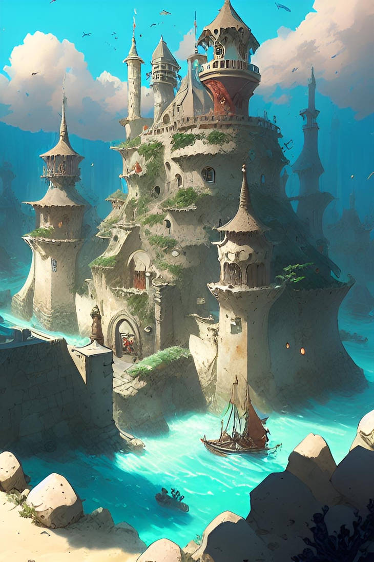 Castle Painted Rocks Ancient castle carved out of the rock by ArtemisFoxy on DeviantArt