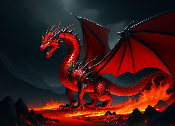 Red dragon (1) by ArtemisFoxy on DeviantArt