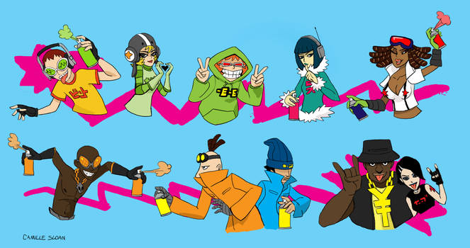 Jet Set Characters Explore the Best Jetsetradio Art | DeviantArt