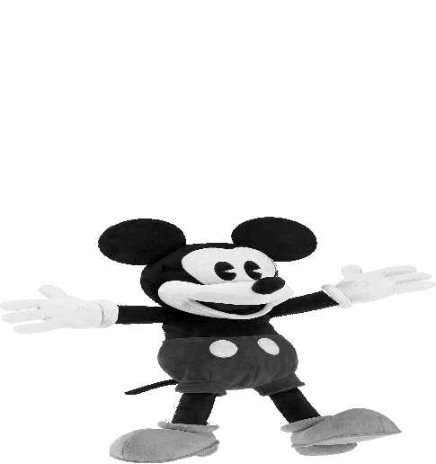 Mickey Mouse De Peluche Del Blanco Y Negro by mickeycrak on DeviantArt