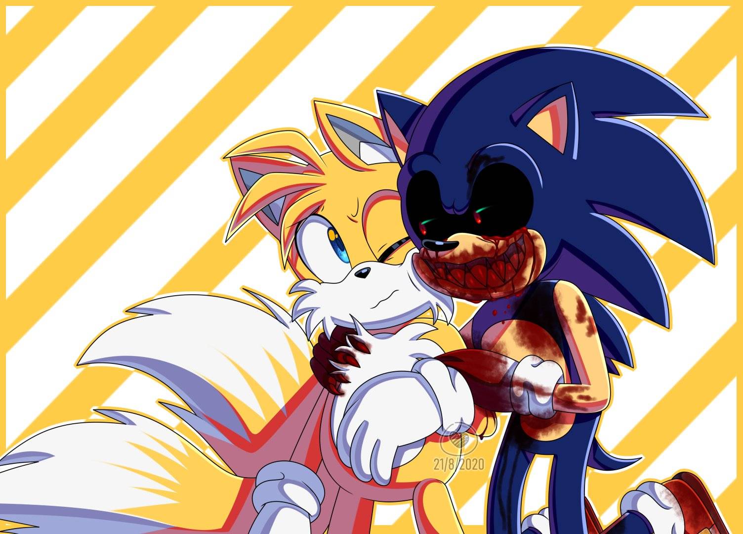 Sonic. Exe And Tails by mickeycrak on DeviantArt