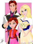 Hans Westerguard y Liv Baybiron y su hija Helena by JoanCarrington14