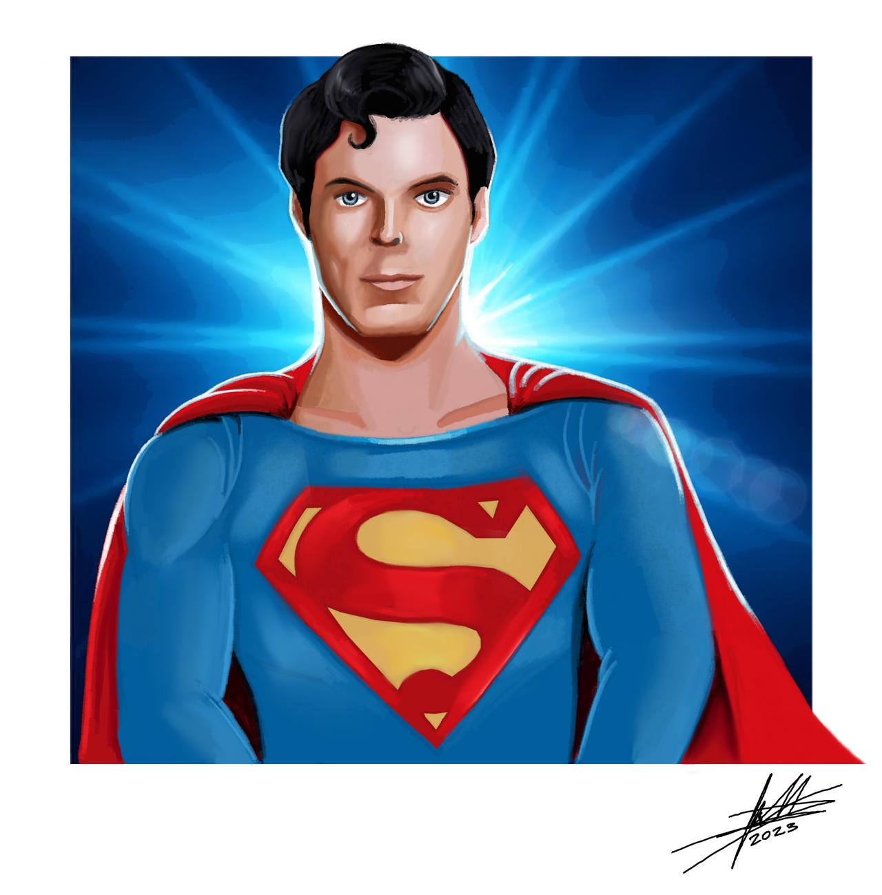 Superman (Christopher Reeve) by JoanCarrington14 on DeviantArt