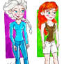 Elsa and Anna (Modern)