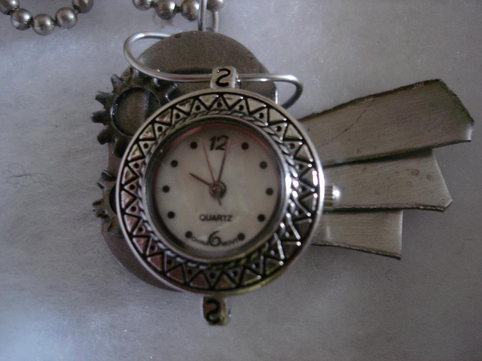 Steampunk Clock Necklace