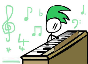 stick-man-steve on piano