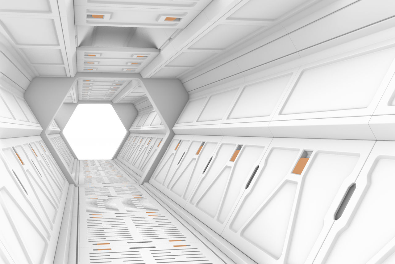 Starship Access Tunnel Concept open ceiling WIP by arkonsehre on DeviantArt