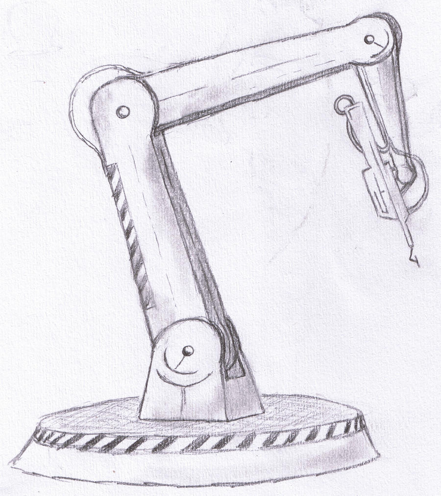 Robotic arm sketch by Gonazar on DeviantArt