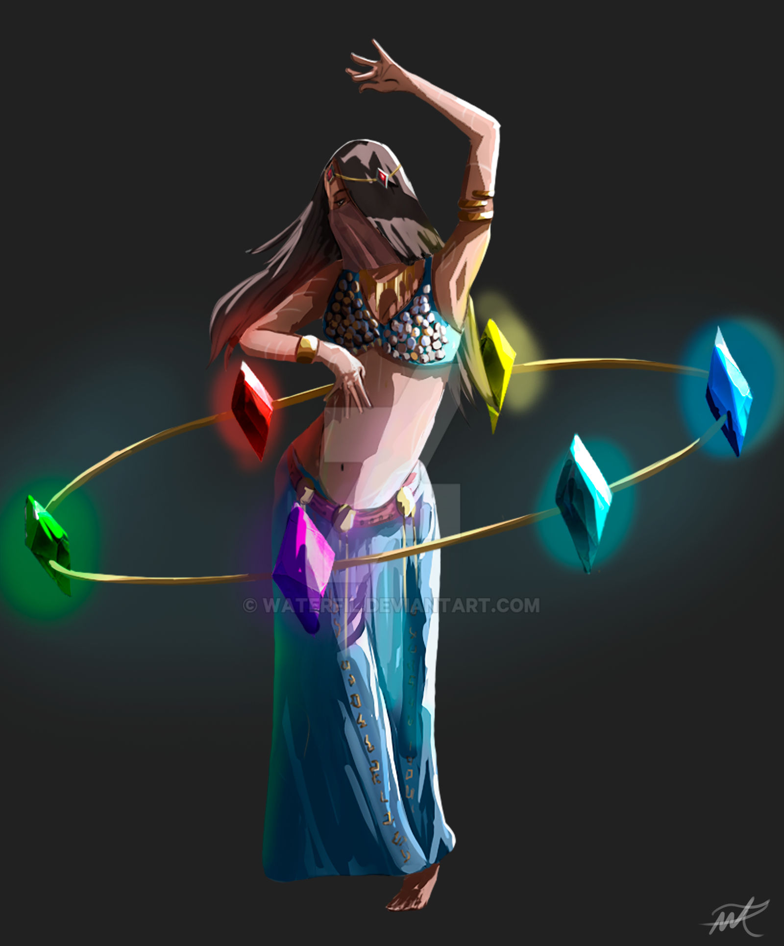 Magic Oc Drawing Commission: The Magic Dancer - OC by waterfil on DeviantArt