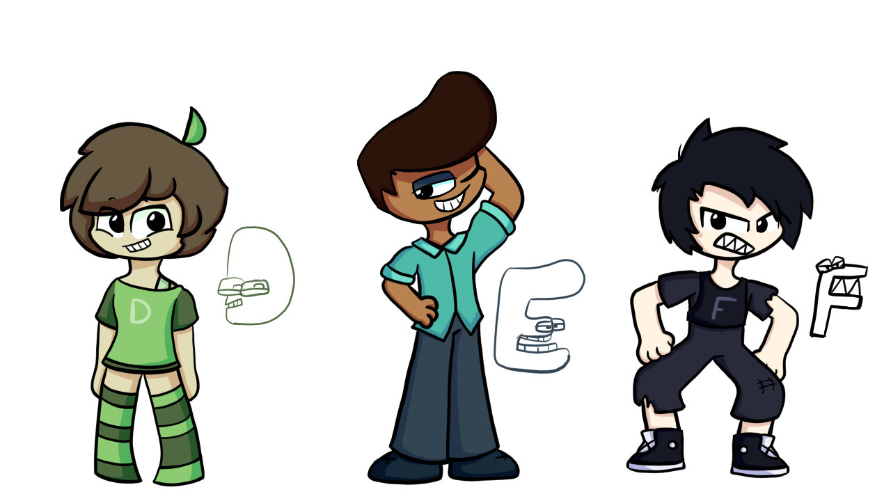 D E F (Alphabet Lore Humanized #2)