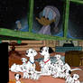 The Dalmatians Watching Mickey's Christmas Carol