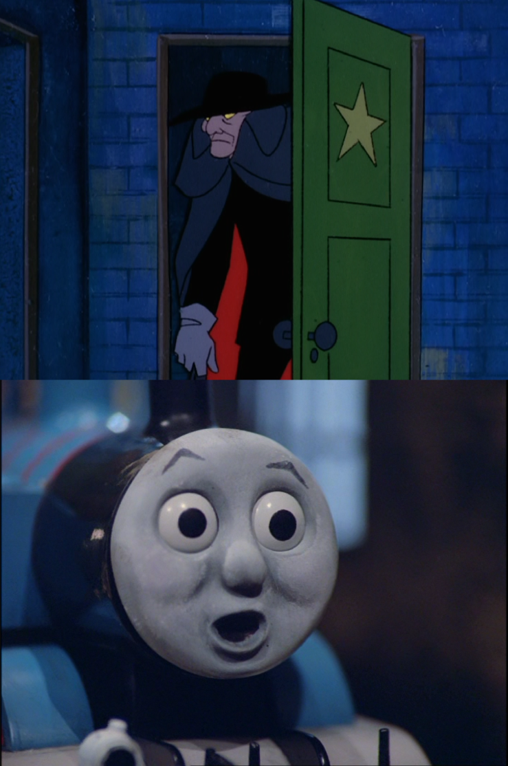 Thomas scared of the Puppet Master