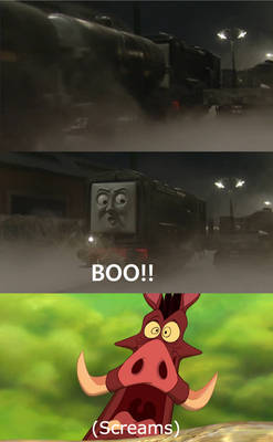 Diesel Scares Pumbaa