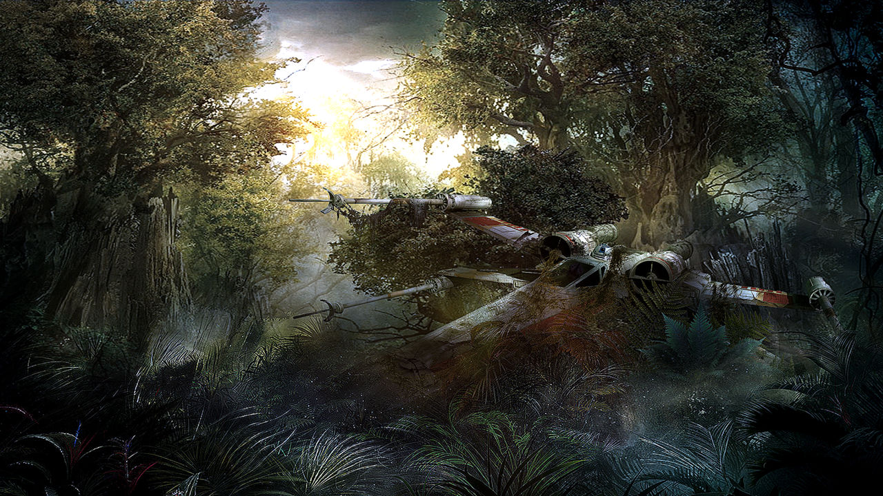 Star Wars - Crashed X-Wing by Aste17 on DeviantArt