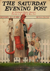 the saturday evening post Hellboy