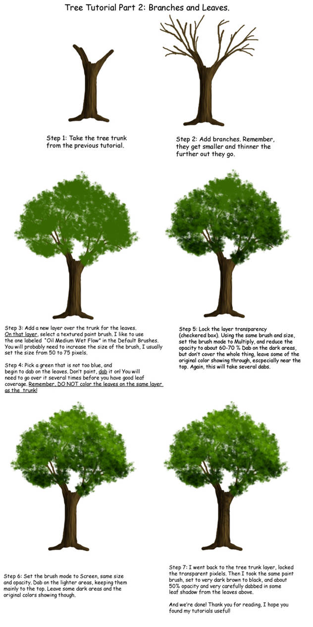 Tree tutorial Part 2 by Tephra76 on DeviantArt