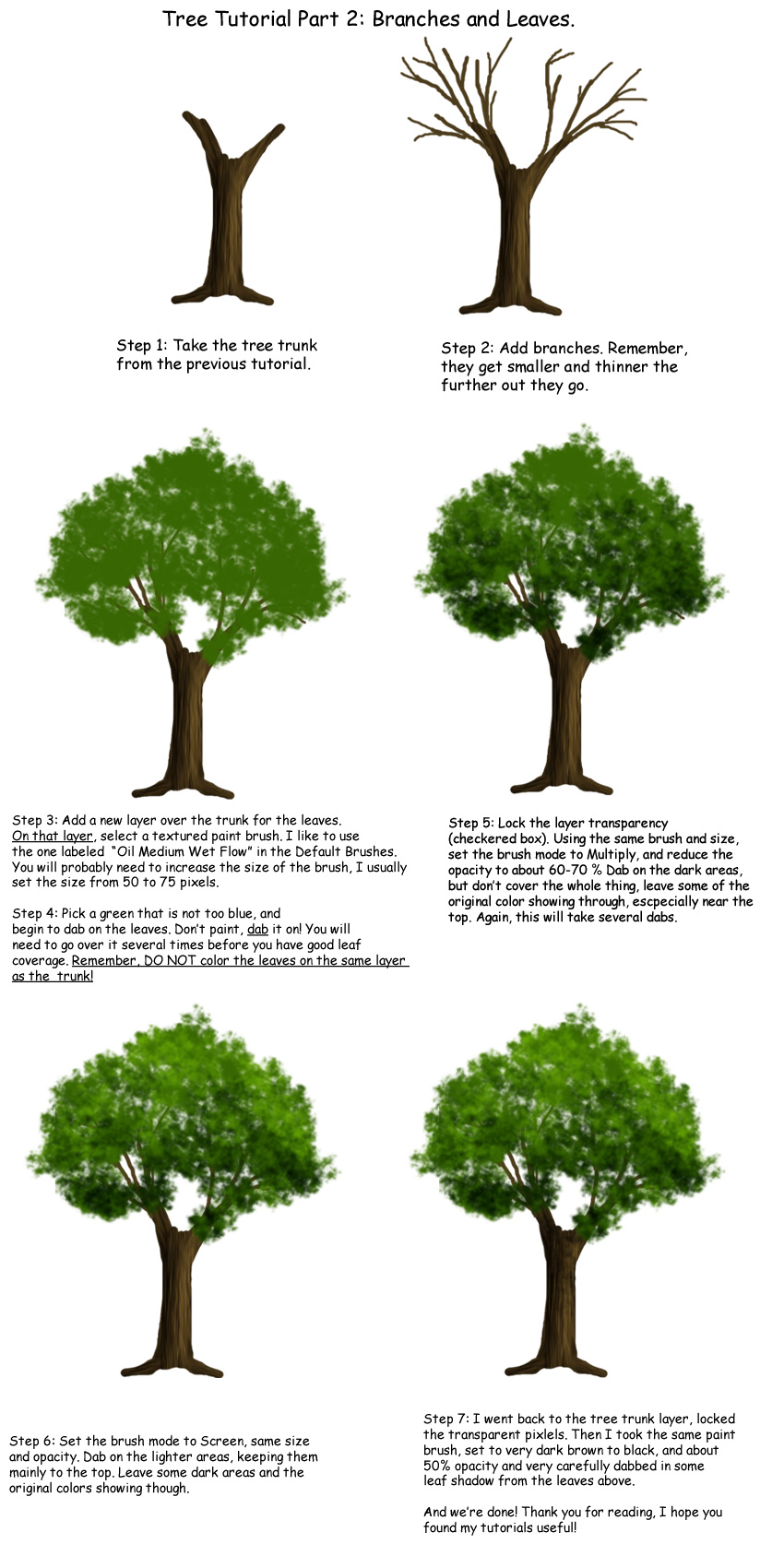 Tree tutorial Part 2