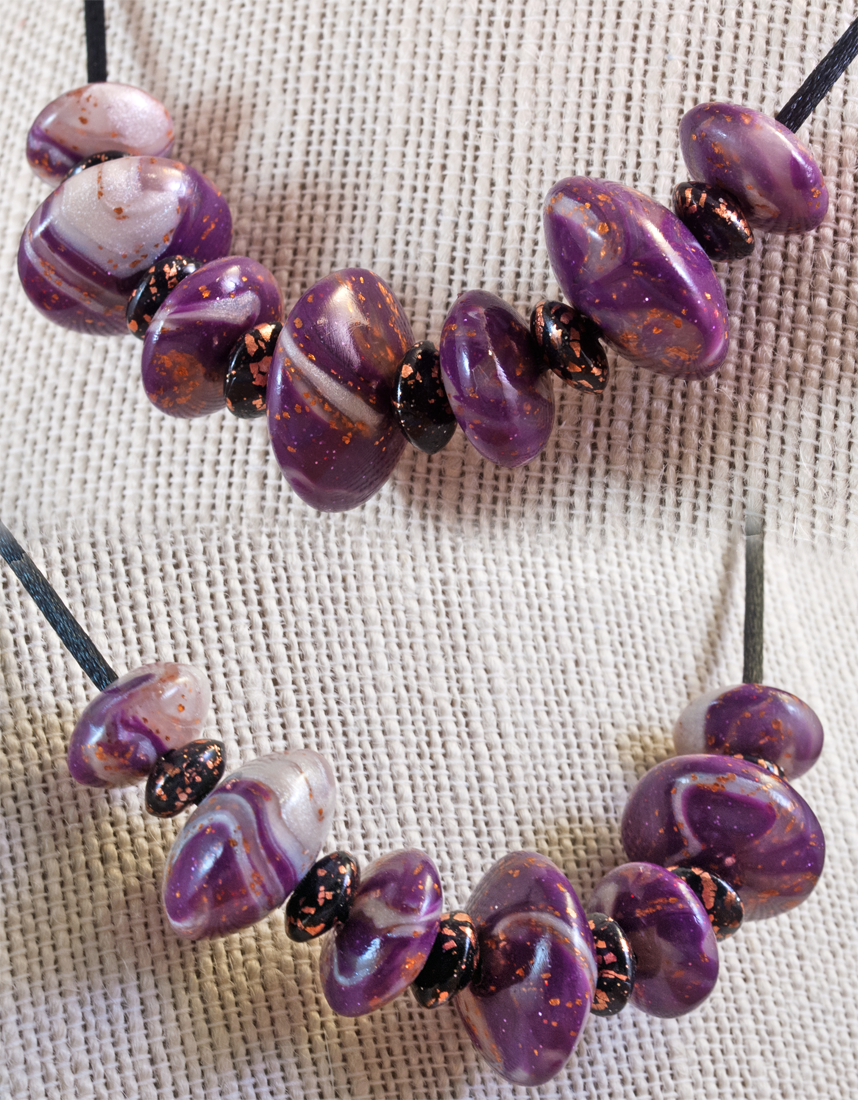 Polymer Clay Bead Necklace