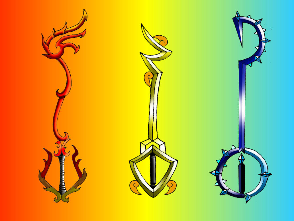 elemental keyblades by portadorX on DeviantArt