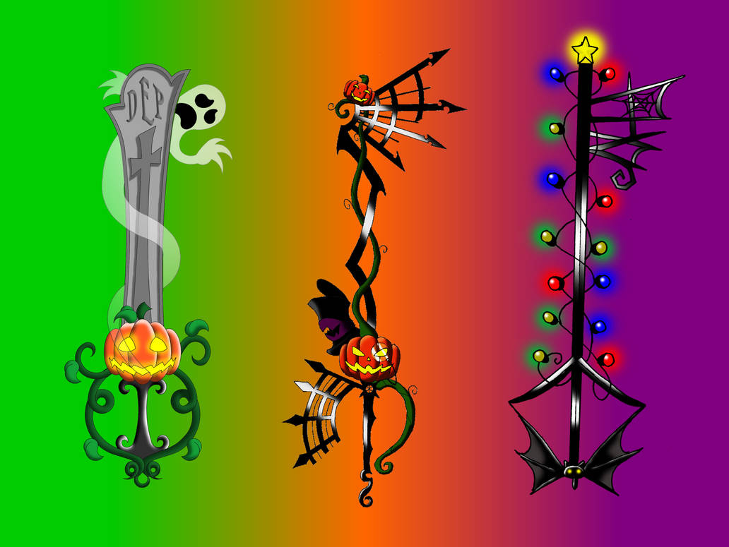 halloween keyblades by portadorX on DeviantArt