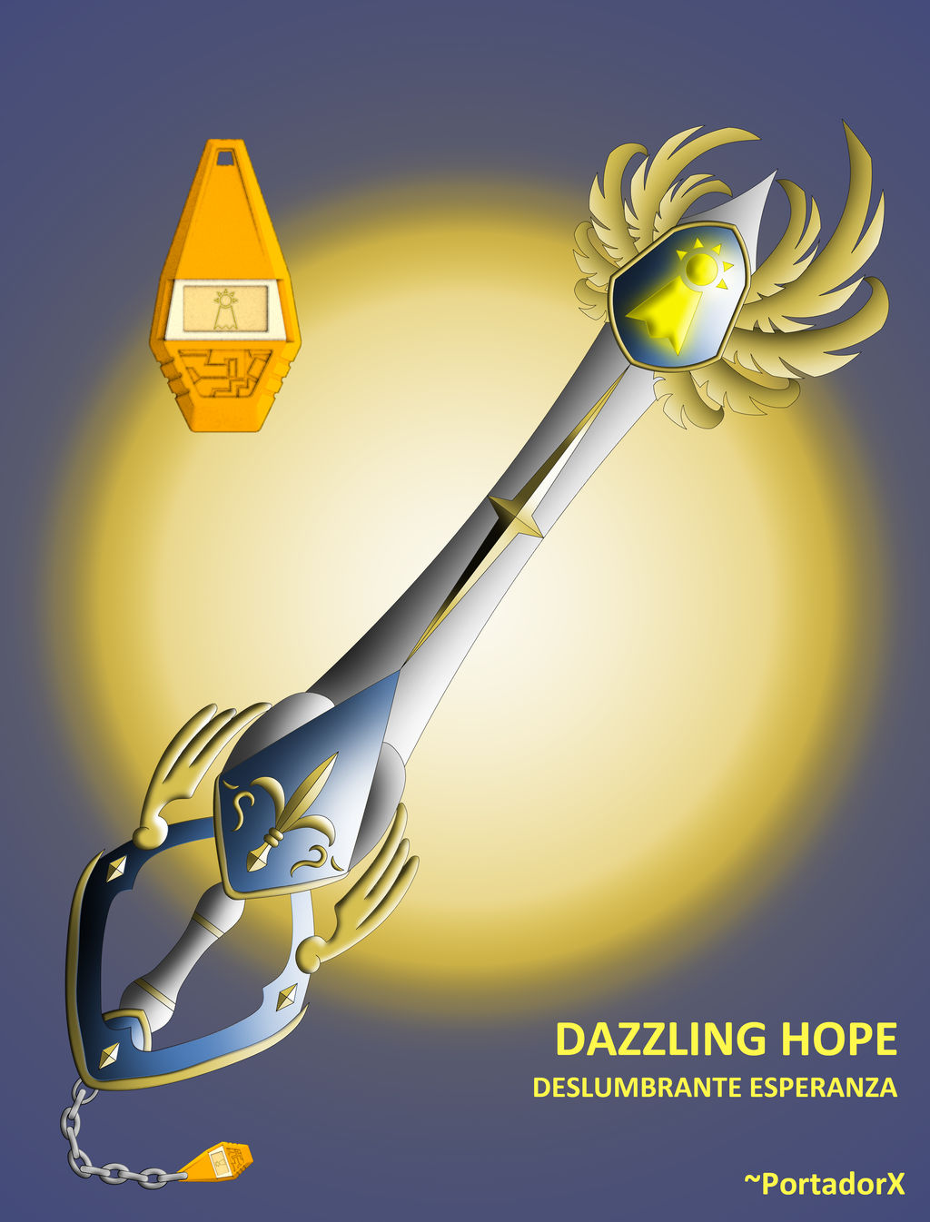 Dazzling Hope Keyblade by portadorX on DeviantArt