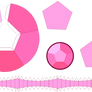 RoseQuartz Gem Papercraft Template