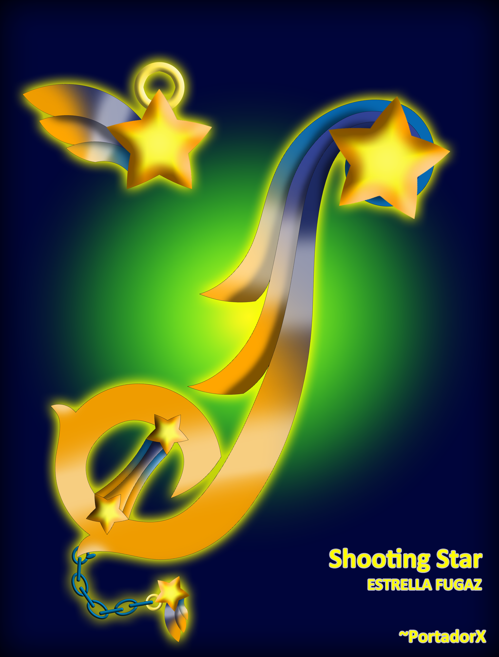 Shooting Star Keyblade by portadorX on DeviantArt