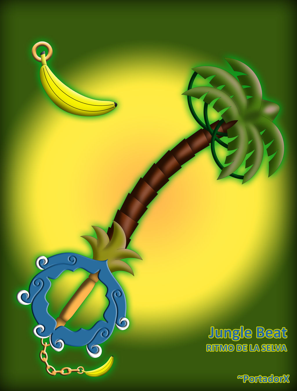 Jungle Beat Keyblade by portadorX on DeviantArt