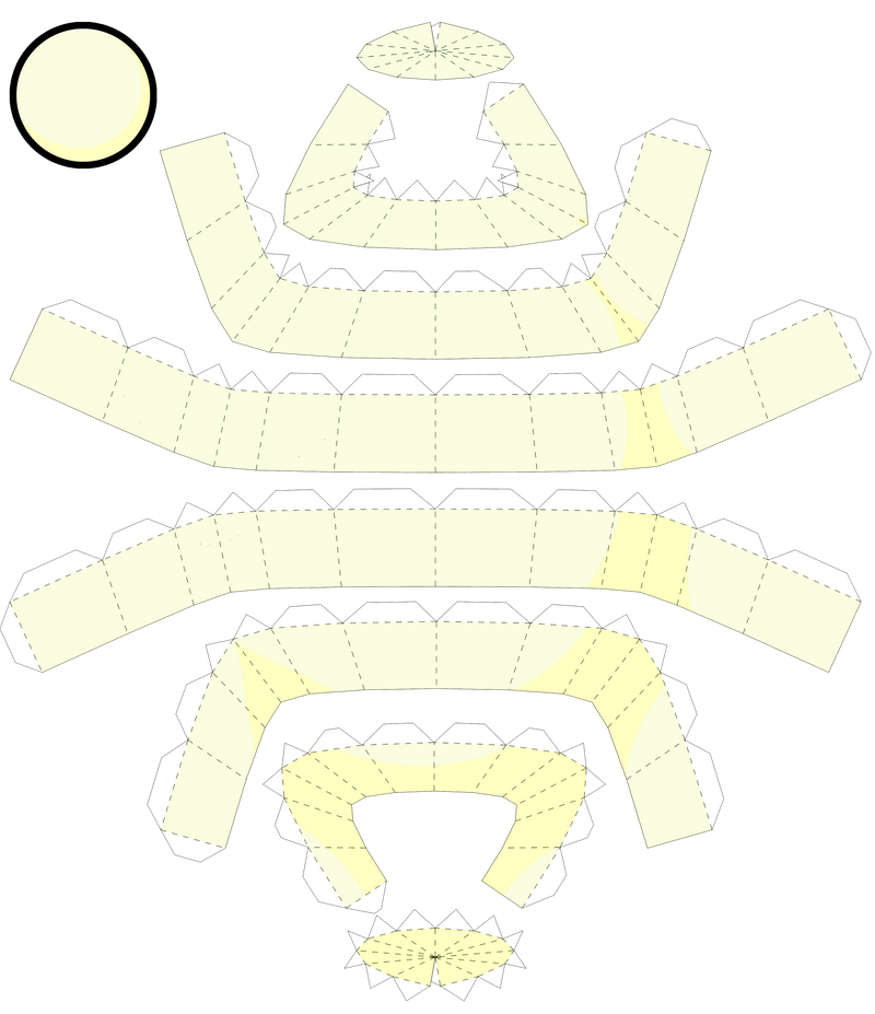 Pearl Rope Template Yellow Pearl Papercraft Template by portadorX on DeviantArt