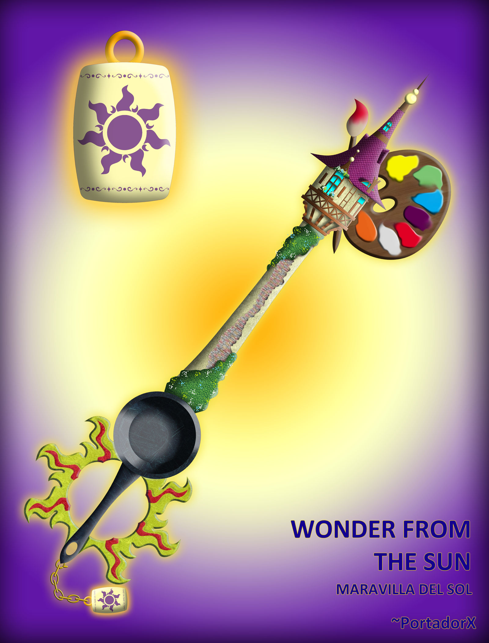 Wonder from the Sun Keyblade by portadorX on DeviantArt