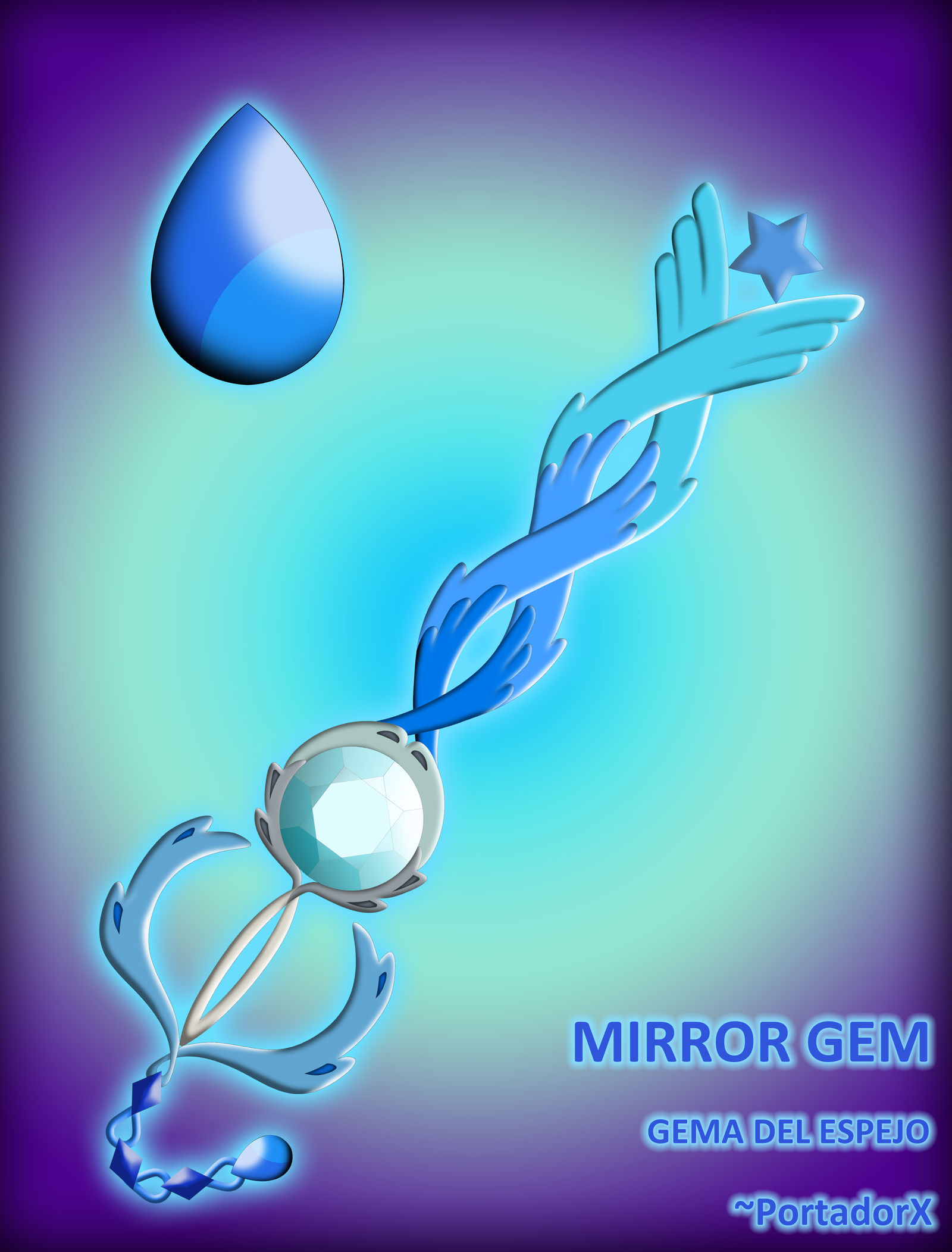Mirror Gem Keyblade by portadorX on DeviantArt