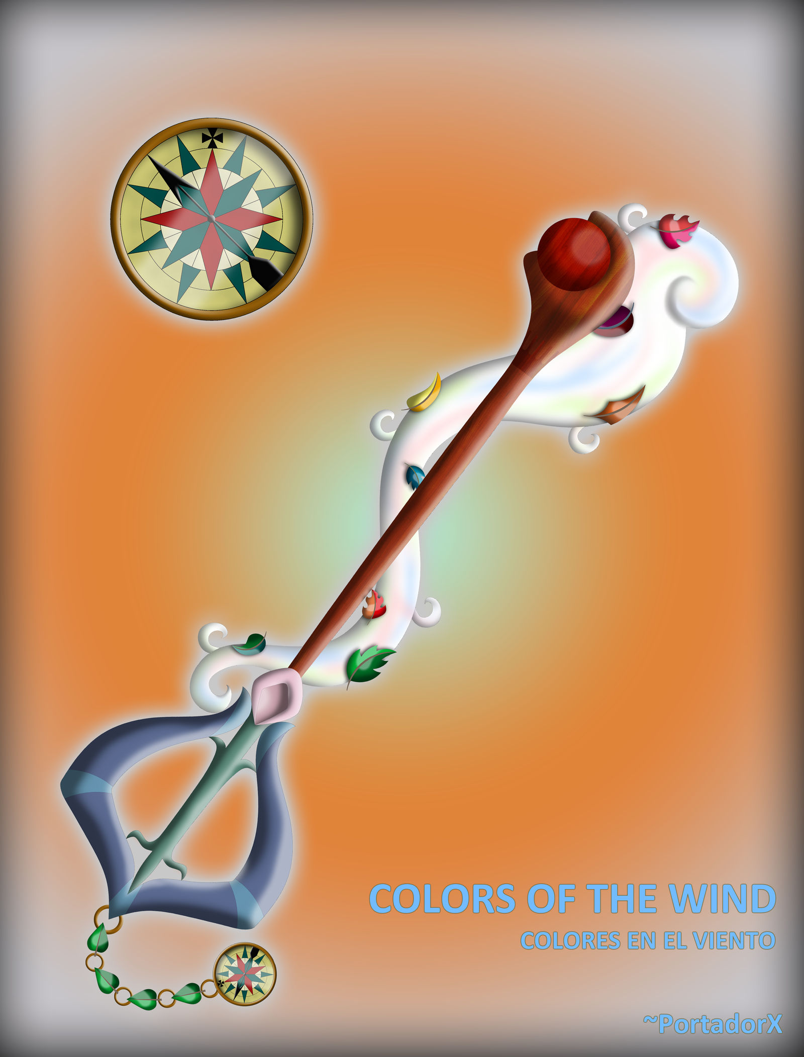 Colors Of The Wind Keyblade by portadorX on DeviantArt