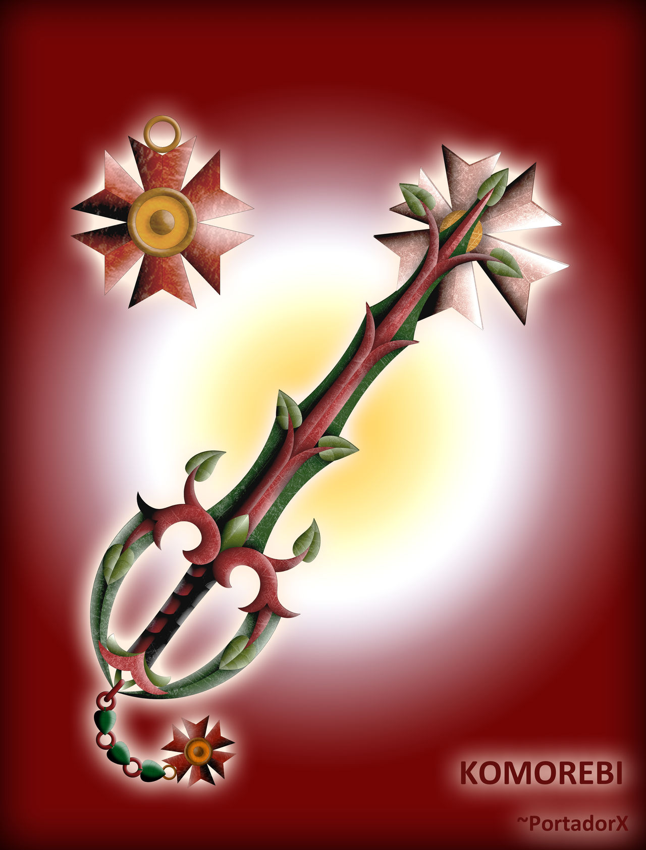 Komorebi Keyblade by portadorX on DeviantArt